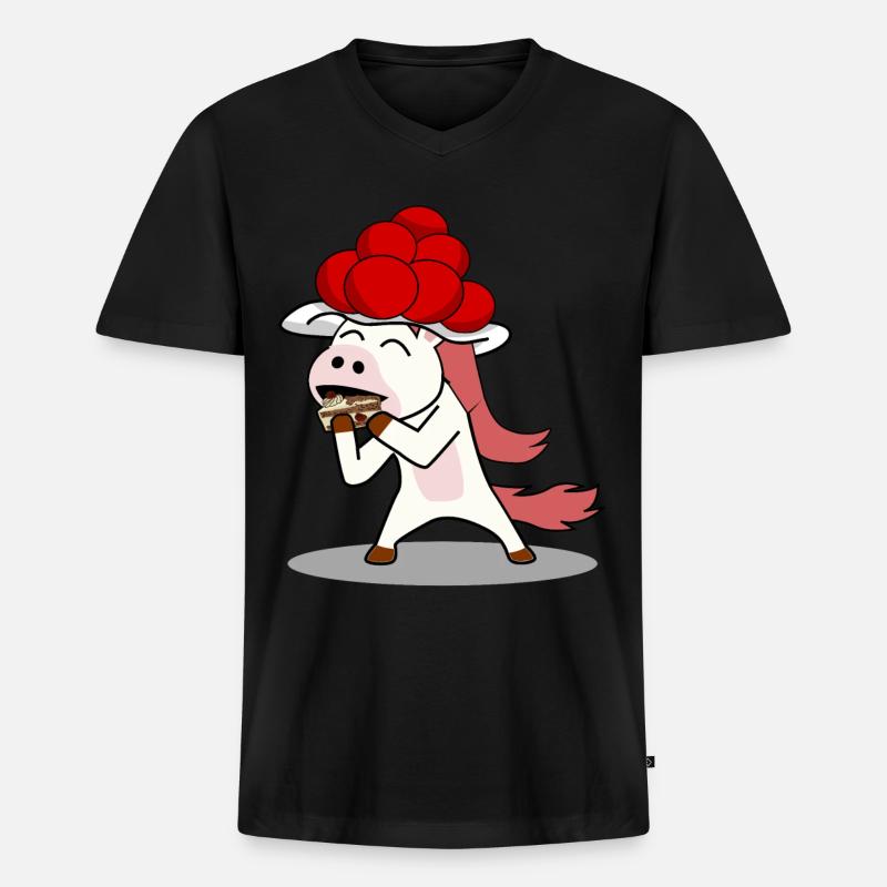 Schwarzwald - Männer Premium Bio T-Shirt mit V-Ausschnitt - Schwarz