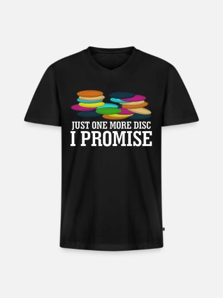 Disc golf Frisbees Discgolf Frisbee - Men's Premium Organic T-shirt with V-neck - black