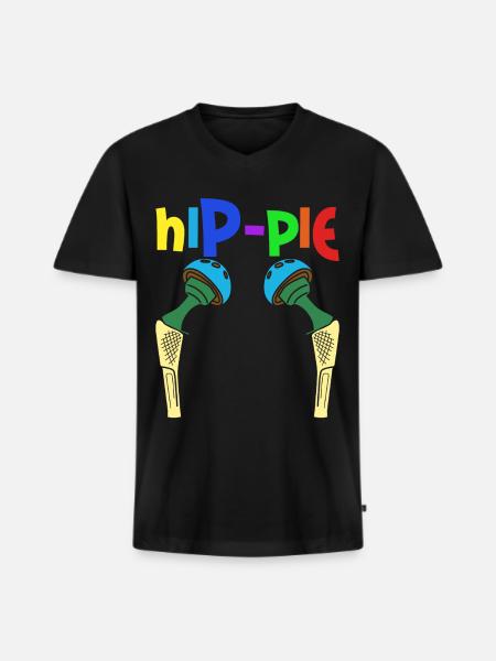 Hip Surgery Hip Implant - Men's Premium Organic T-shirt with V-neck - black