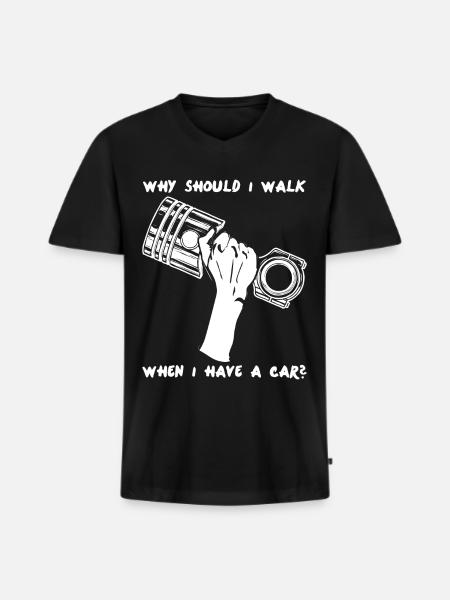 Mechanic Combustion Engine Mechanics Car - Men's Premium Organic T-shirt with V-neck - black