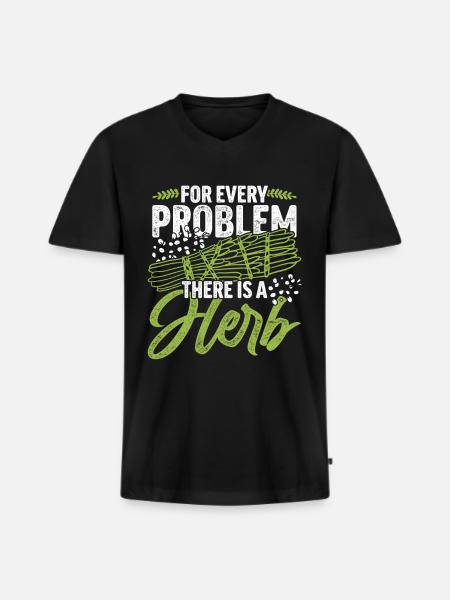 Smudging Wohnung Ausräuchern - Männer Premium Bio T-Shirt mit V-Ausschnitt - Schwarz