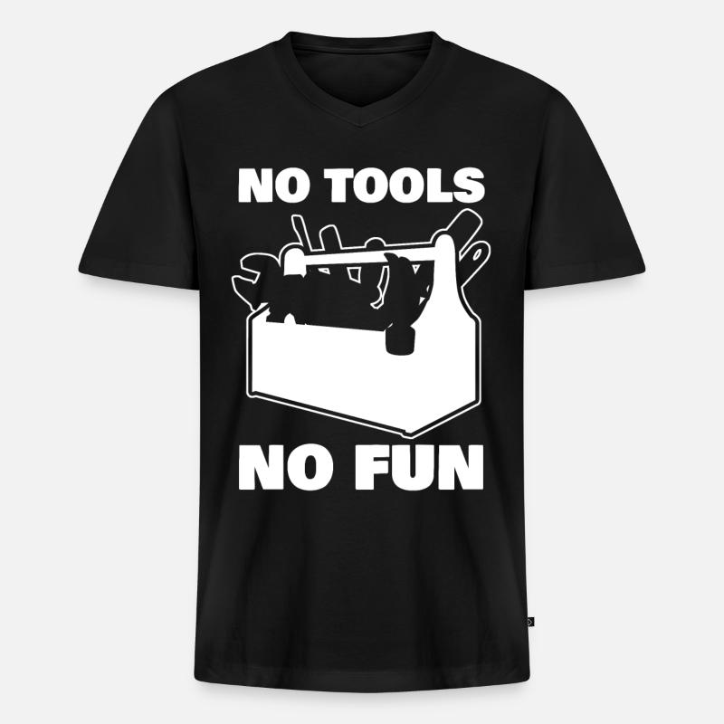 Tool Craftsman DIY Tools - Männer Premium Bio T-Shirt mit V-Ausschnitt - Schwarz