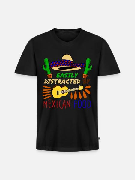 Mexico Mexican - Men's Premium Organic T-shirt with V-neck - black
