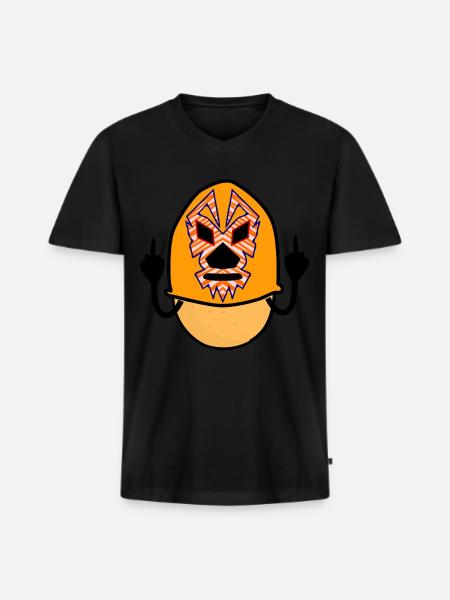 Lucha Libre Potato Wrestling - Men's Premium Organic T-shirt with V-neck - black
