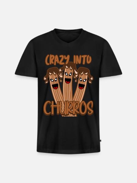 Churrería Churro Churros - Men's Premium Organic T-shirt with V-neck - black
