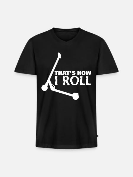 Kick Scooter Scooter - Men's Premium Organic T-shirt with V-neck - black