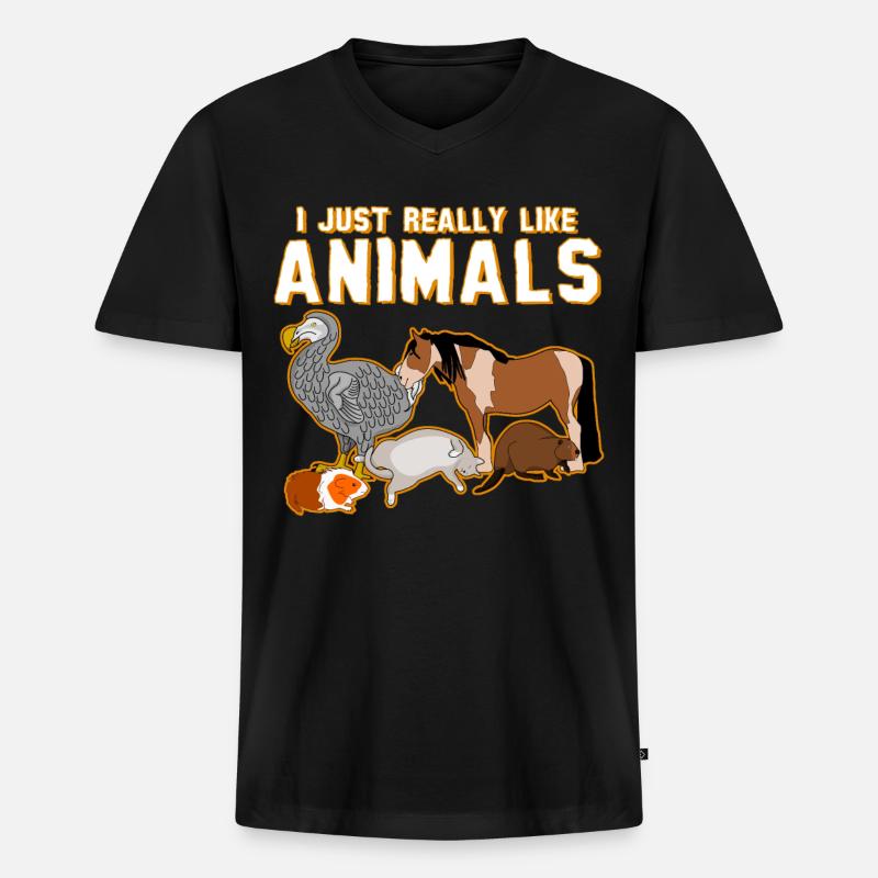 Veterinary Assistant Pets Veterinarian - Männer Premium Bio T-Shirt mit V-Ausschnitt - Schwarz
