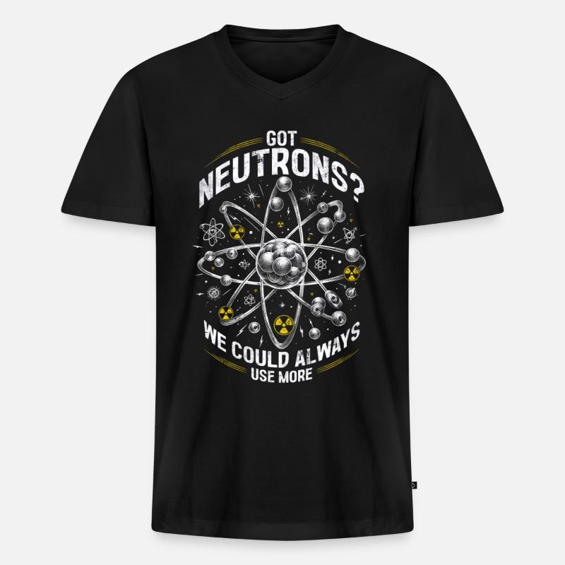 Nuclear Engineer Nuclear Technician - Men's Premium Organic T-shirt with V-neck - black