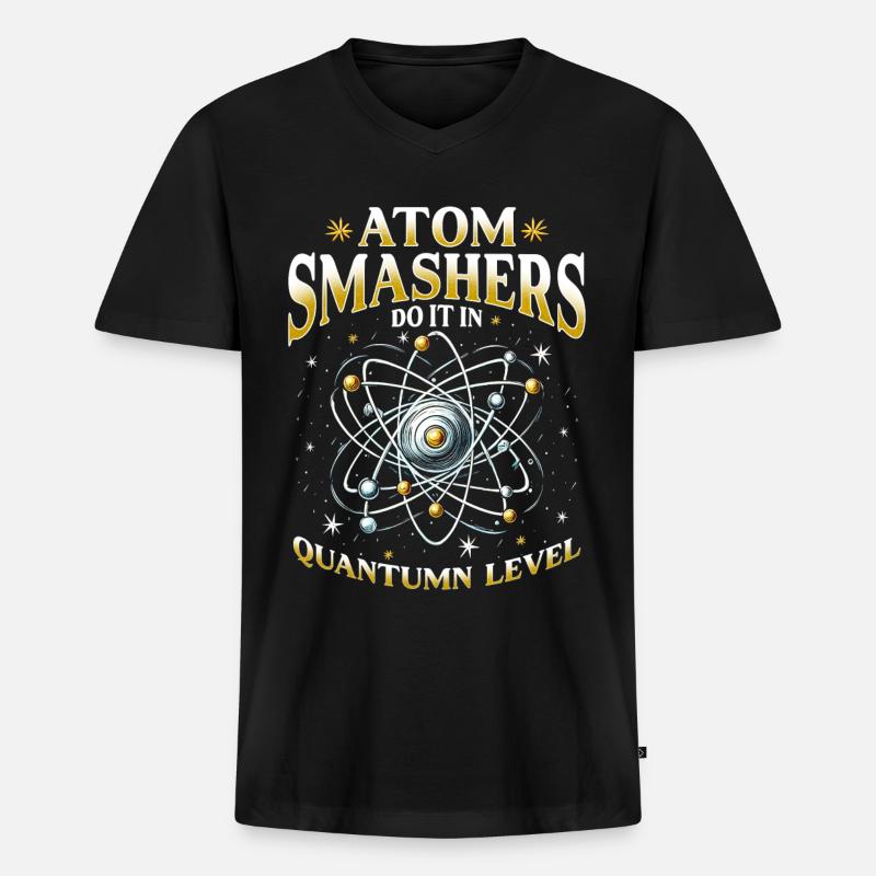 Nuclear Engineer Nuclear Technician - Men's Premium Organic T-shirt with V-neck - black