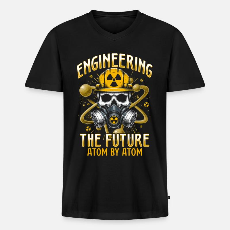 Nuclear Engineer Nuclear Technician - Men's Premium Organic T-shirt with V-neck - black