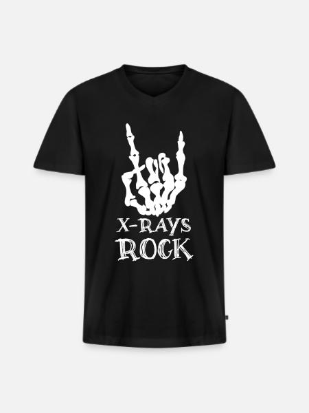 X -ray Radiography Radiology - Männer Premium Bio T-Shirt mit V-Ausschnitt - Schwarz