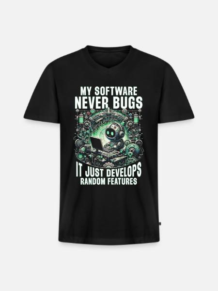 Robotics Engineer - Men's Premium Organic T-shirt with V-neck - black