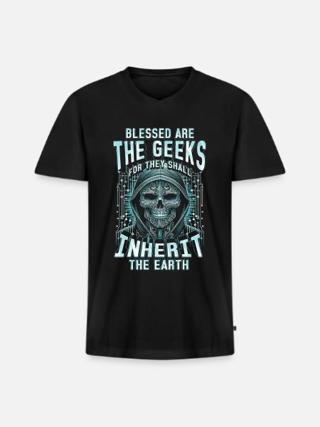 Robotics Engineer - Men's Premium Organic T-shirt with V-neck - black
