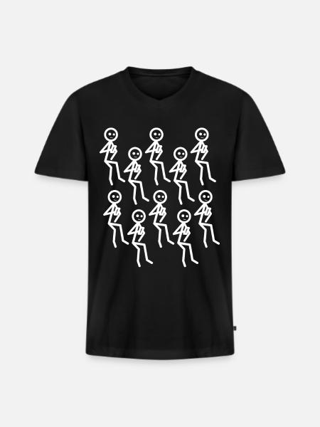 Mobile Phone Smartphone Cellphone - Men's Premium Organic T-shirt with V-neck - black