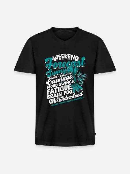 Entgiftung Entzug Suchtkrank - Männer Premium Bio T-Shirt mit V-Ausschnitt - Schwarz