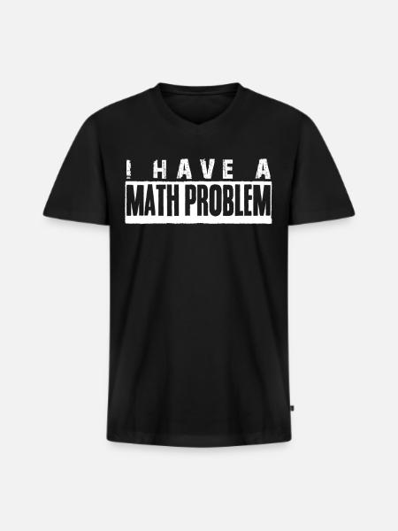 Physics Teacher Math Maths Mathematics - Männer Premium Bio T-Shirt mit V-Ausschnitt - Schwarz
