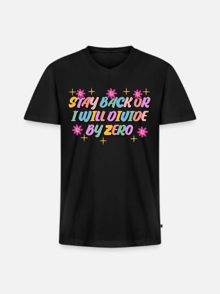 Math Teacher Maths Mathematics - Men's Premium Organic T-shirt with V-neck - black