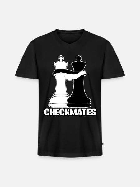 Chess Player Chess Pieces - Men's Premium Organic T-shirt with V-neck - black