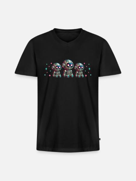 Robotics Engineer Computer Scientist - Men's Premium Organic T-shirt with V-neck - black