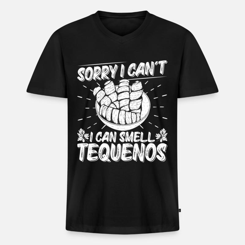 Tequenos venezolanisch - Männer Premium Bio T-Shirt mit V-Ausschnitt - Schwarz