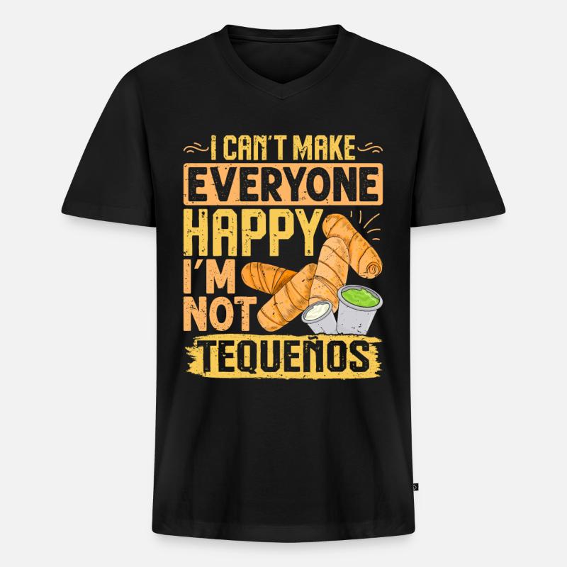 Tequenos venezolanisch - Männer Premium Bio T-Shirt mit V-Ausschnitt - Schwarz