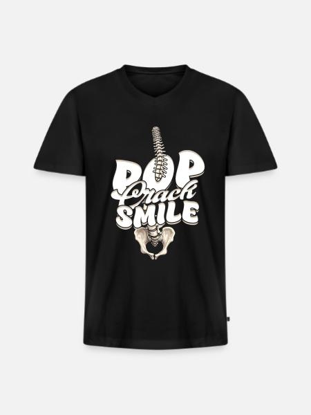 Chiropractor Physiotherapist - Men's Premium Organic T-shirt with V-neck - black