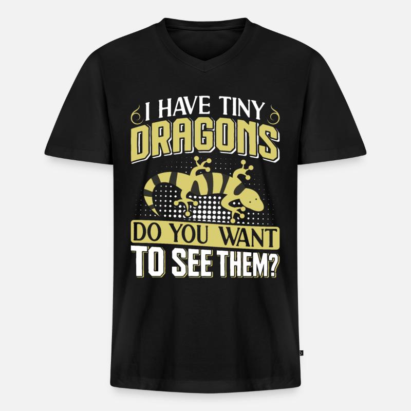 Triton - T-shirt encolure en V Premium bio Homme - noir