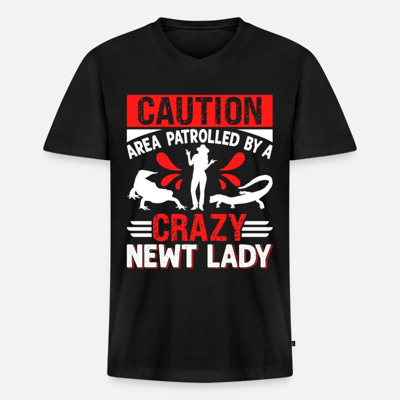 Triton - T-shirt encolure en V Premium bio Homme - noir