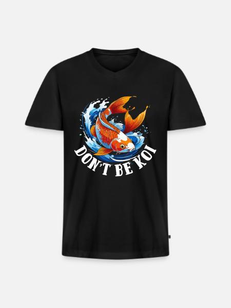 Aquarium Aquaristik - Männer Premium Bio T-Shirt mit V-Ausschnitt - Schwarz