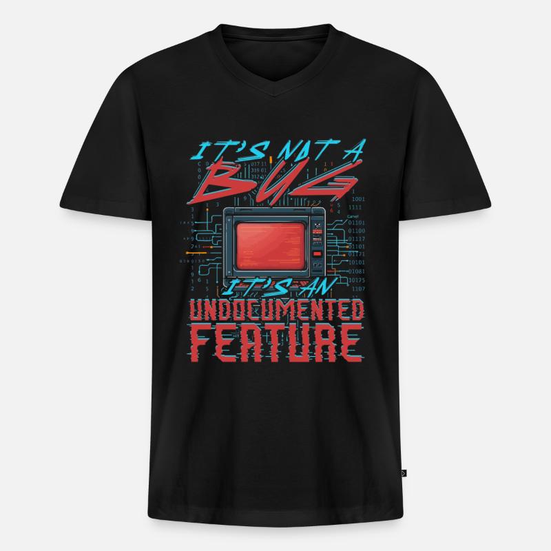 Theoretical Computer Scientist - Männer Premium Bio T-Shirt mit V-Ausschnitt - Schwarz