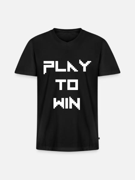 Gamer - Men's Premium Organic T-shirt with V-neck - black