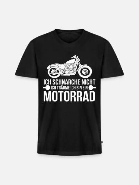 motorcyclist - Men's Premium Organic T-shirt with V-neck - black