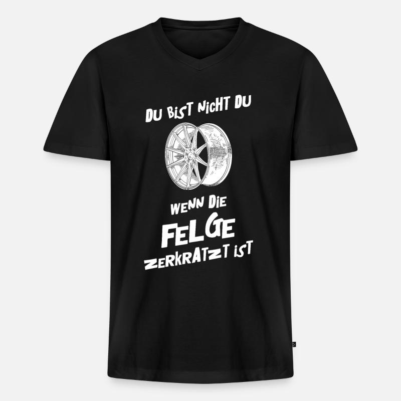 Tuning Tuner Schrauber - Männer Premium Bio T-Shirt mit V-Ausschnitt - Schwarz