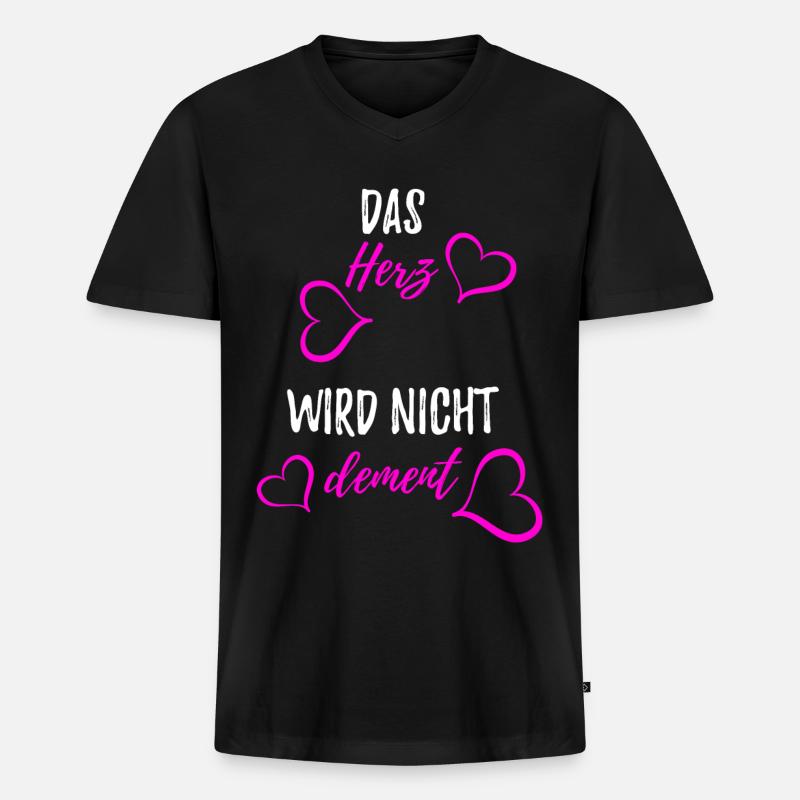 Altenpflegerin - Pflege - Männer Premium Bio T-Shirt mit V-Ausschnitt - Schwarz
