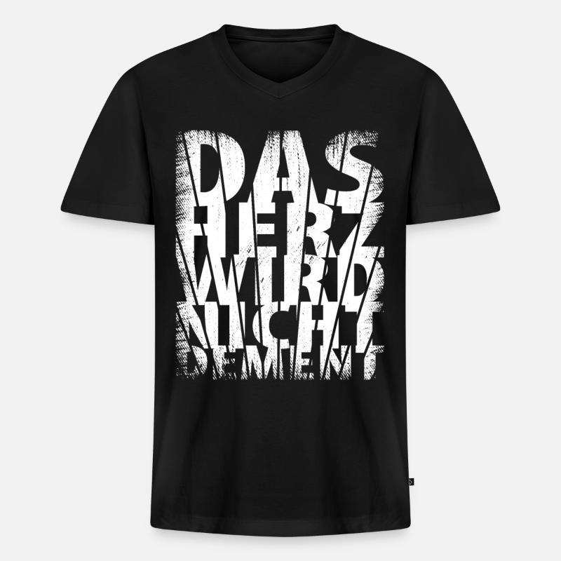Altenpfleger - Pflege - Männer Premium Bio T-Shirt mit V-Ausschnitt - Schwarz