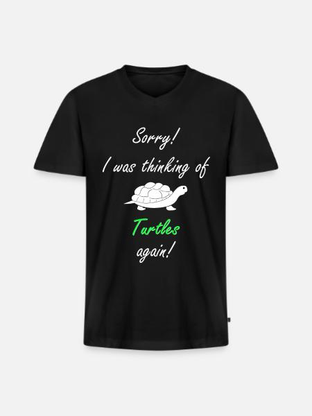 Turtle Turtle - Men's Premium Organic T-shirt with V-neck - black