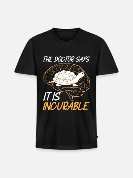 Turtle Turtle - Men's Premium Organic T-shirt with V-neck - black