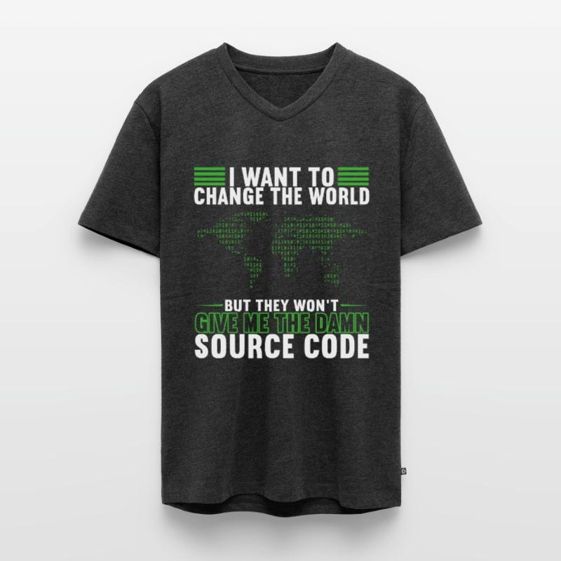 Programmer Computer Scientist Programming Men's Premium Organic T-shirt with V-neck