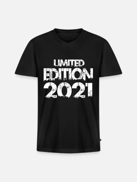 Édition limitée 2021 - T-shirt encolure en V Premium bio Homme - noir