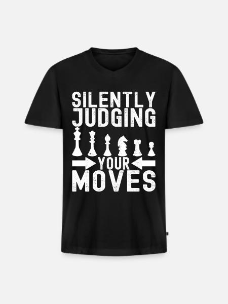 Chess Chess Players - Men's Premium Organic T-shirt with V-neck - black