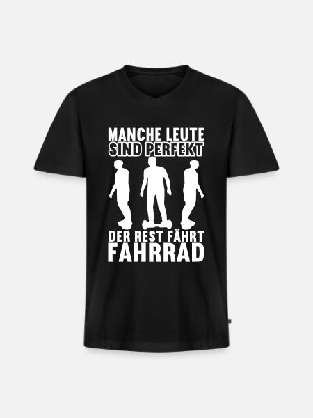 Hoverboard Skating - Männer Premium Bio T-Shirt mit V-Ausschnitt - Schwarz