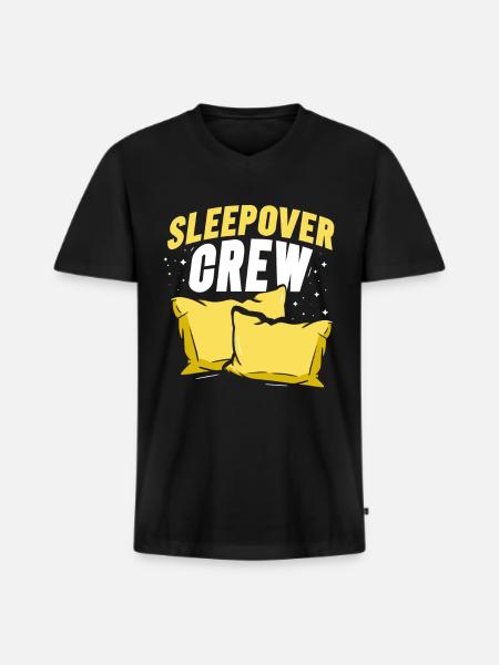 Nuit en équipe Nuitée - T-shirt encolure en V Premium bio Homme - noir