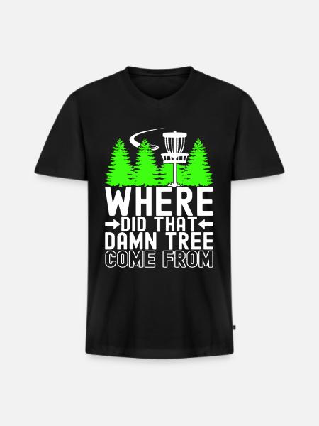 Disc Golf Disc Golfer - Männer Premium Bio T-Shirt mit V-Ausschnitt - Schwarz