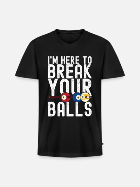Pool Billiards Billiards Pool Table - Men's Premium Organic T-shirt with V-neck - black