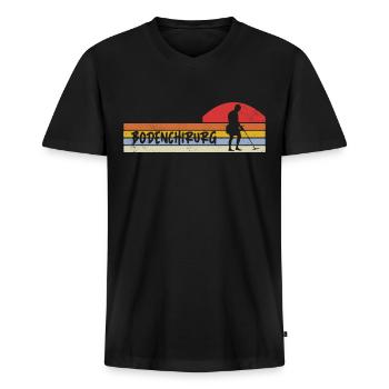 Sondeln Ausflug Sondengänger Geschenkidee - Männer Premium Bio T-Shirt mit V-Ausschnitt - Schwarz - Vorne - Nico (187cm)