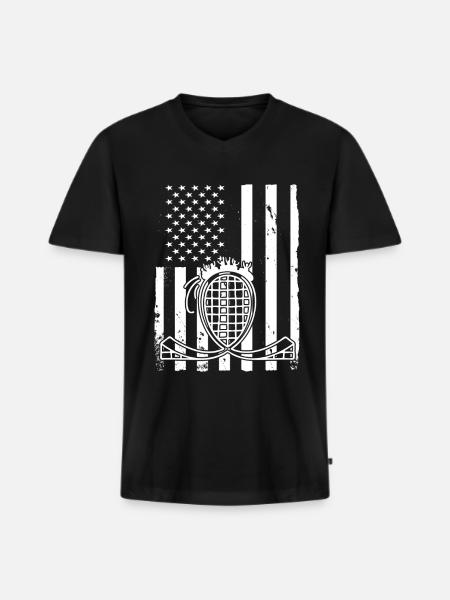 Achterbahn Geschenk - Männer Premium Bio T-Shirt mit V-Ausschnitt - Schwarz