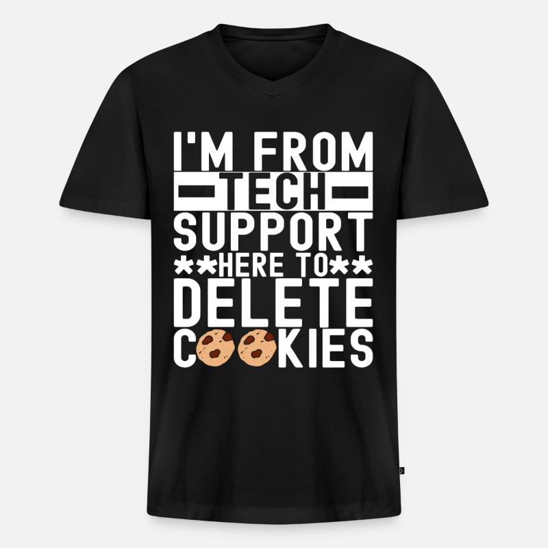 Programmierer Cyber Security - Männer Premium Bio T-Shirt mit V-Ausschnitt - Schwarz
