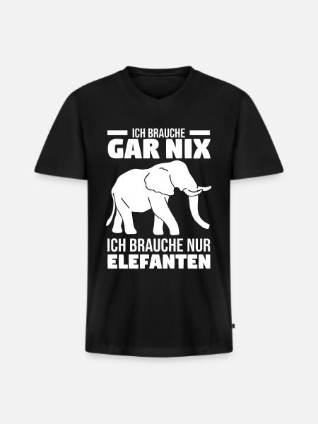 Dickhäuter Rüsseltier Dabbing Elefant - Männer Premium Bio T-Shirt mit V-Ausschnitt - Schwarz