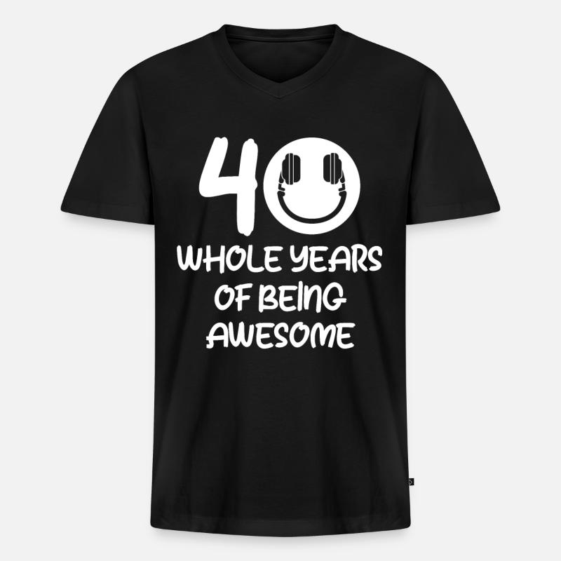 DJ Performance - Men's Premium Organic T-shirt with V-neck - black