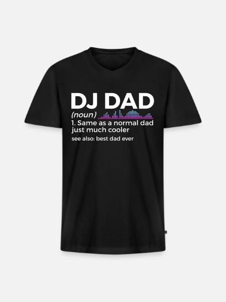 DJ Performance - T-shirt encolure en V Premium bio Homme - noir